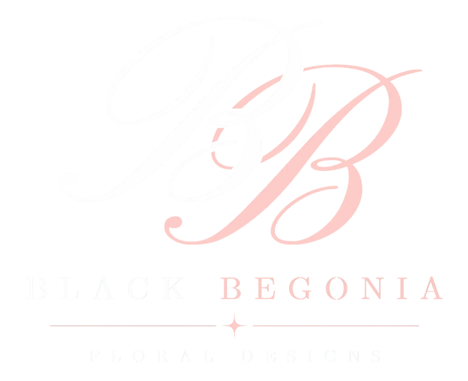 Black Begonia Florals logo